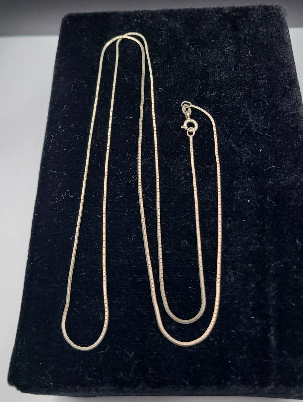 30" 925 Italy Silver Long Women’s Box Chain Necklace - Picture 5 of 5